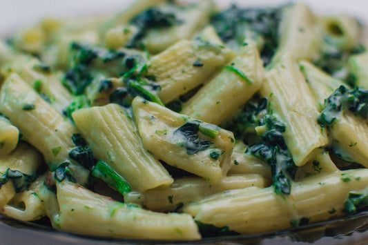 Penne in Creamy Pesto Sauce